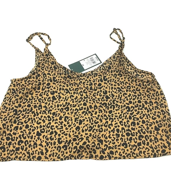 ‼️Women's Wild Fable Leopard Print Cropped Tank XS - Picture 4 of 8